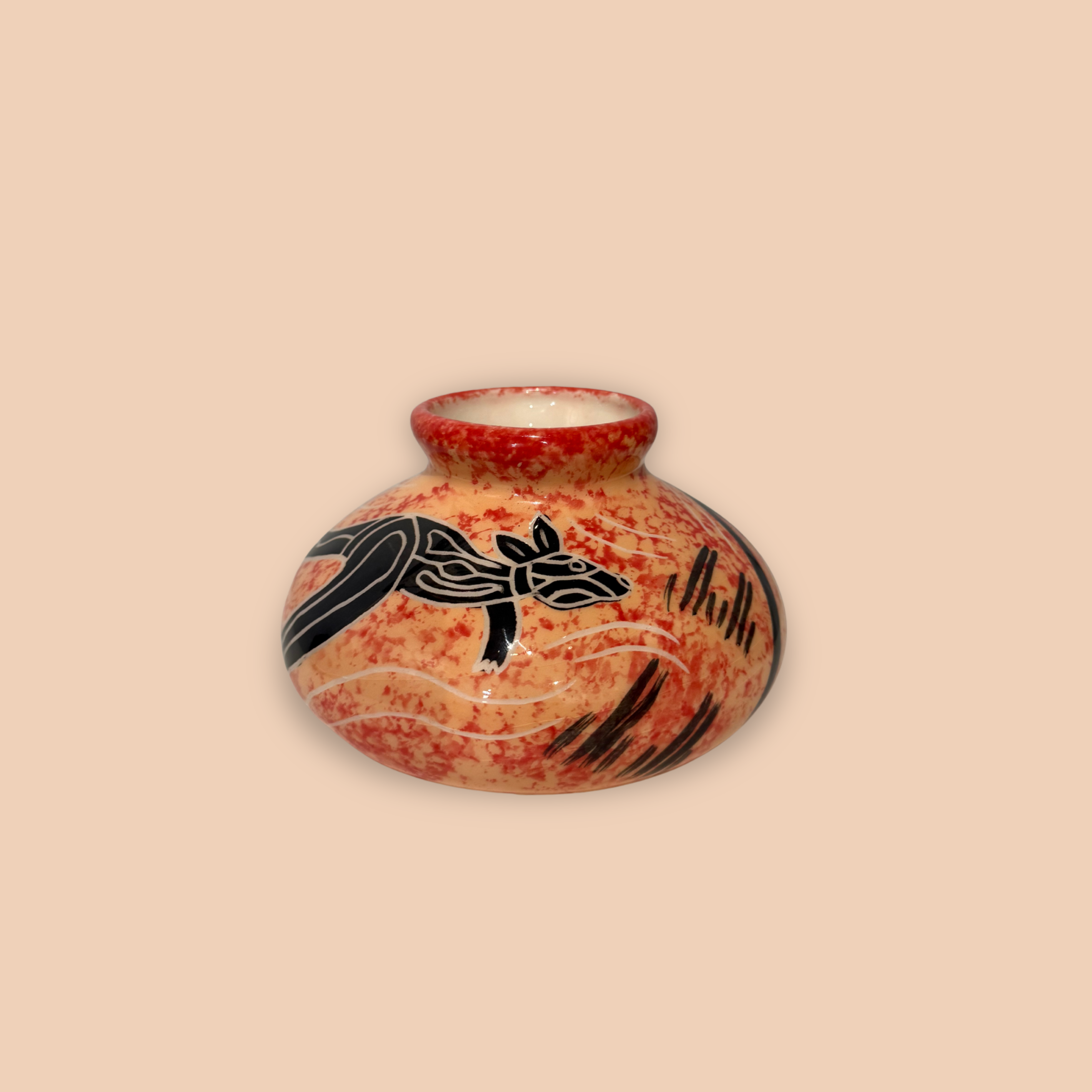 Bindi Bindi Squat Vase Red