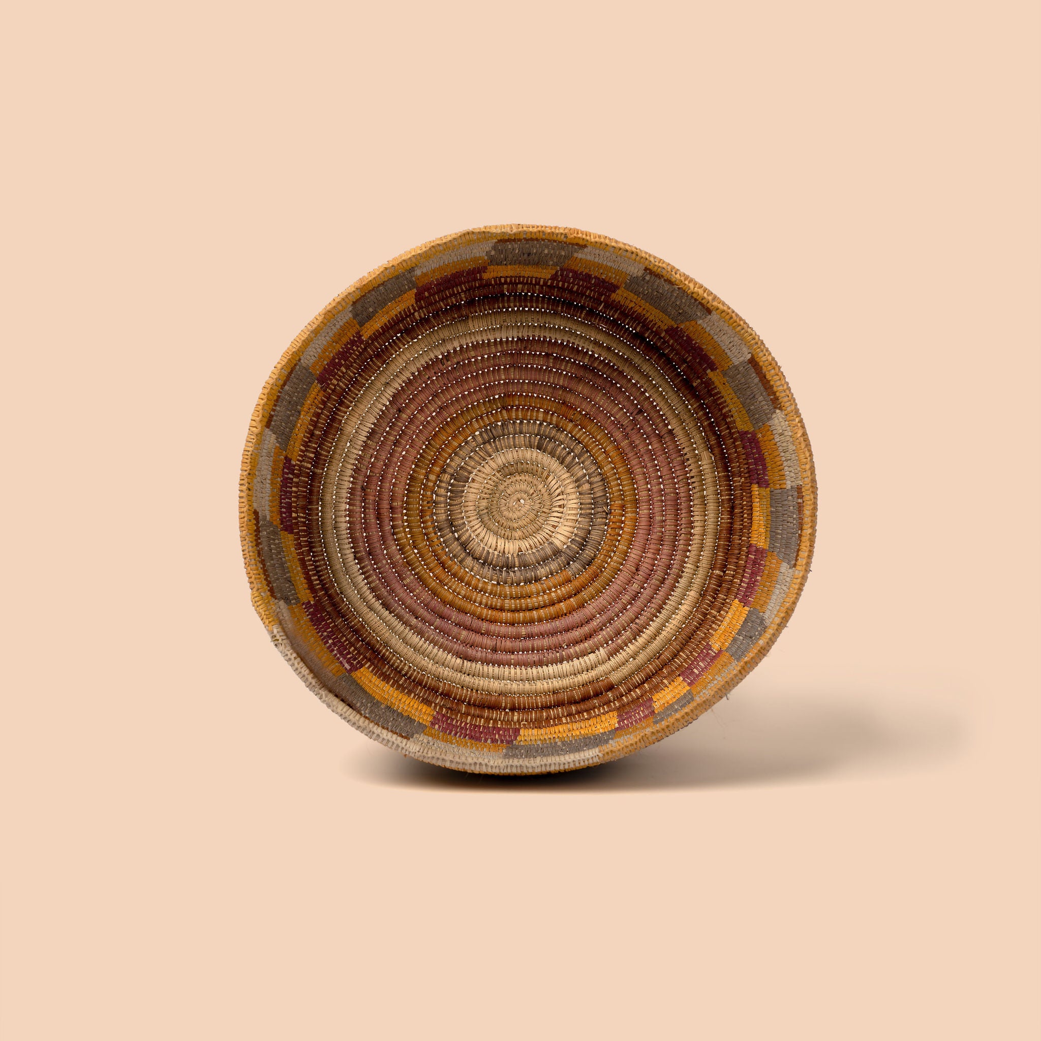 Coiled Pandanus Basket by Amanda Djawarbuma