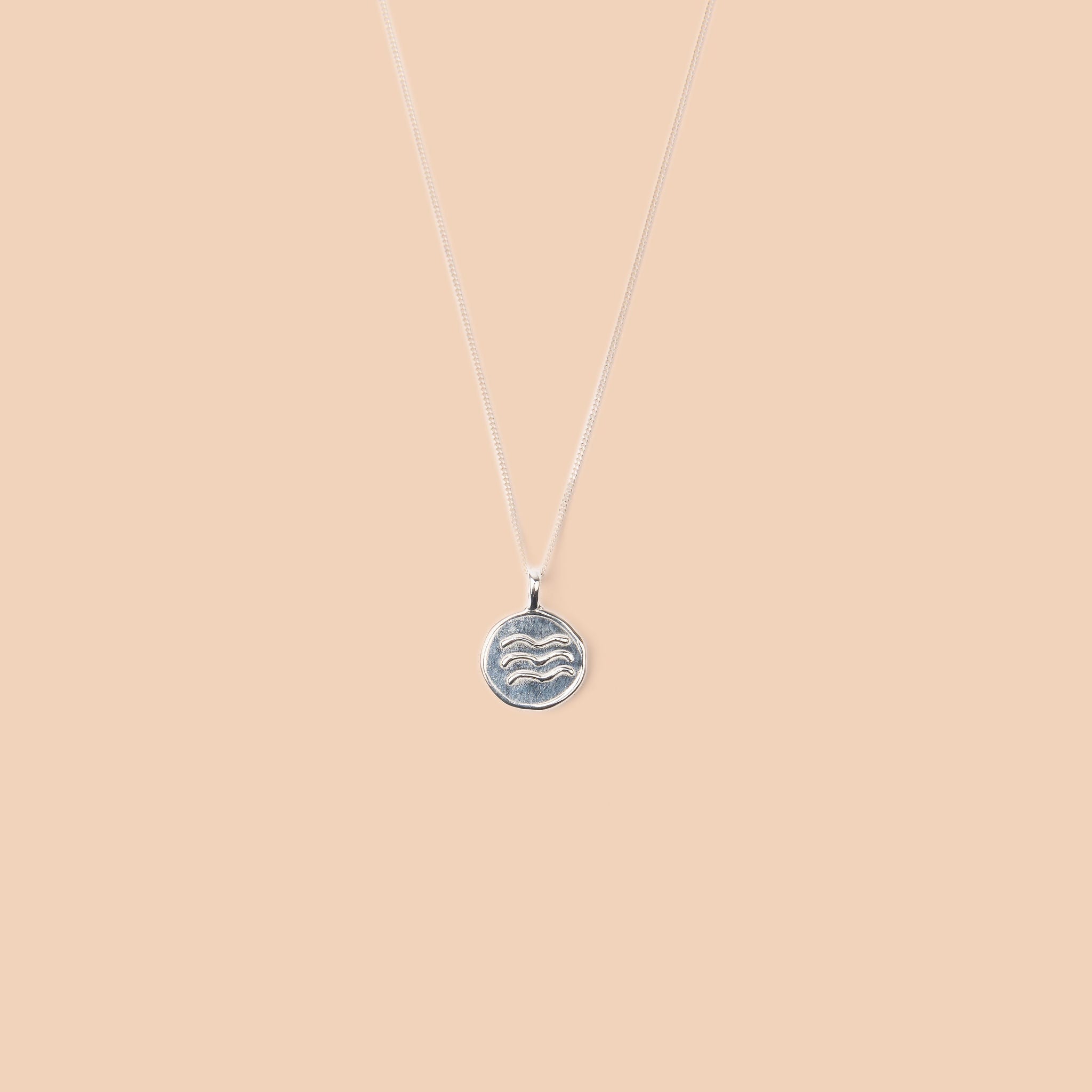 Water Symbol Pendant Necklace