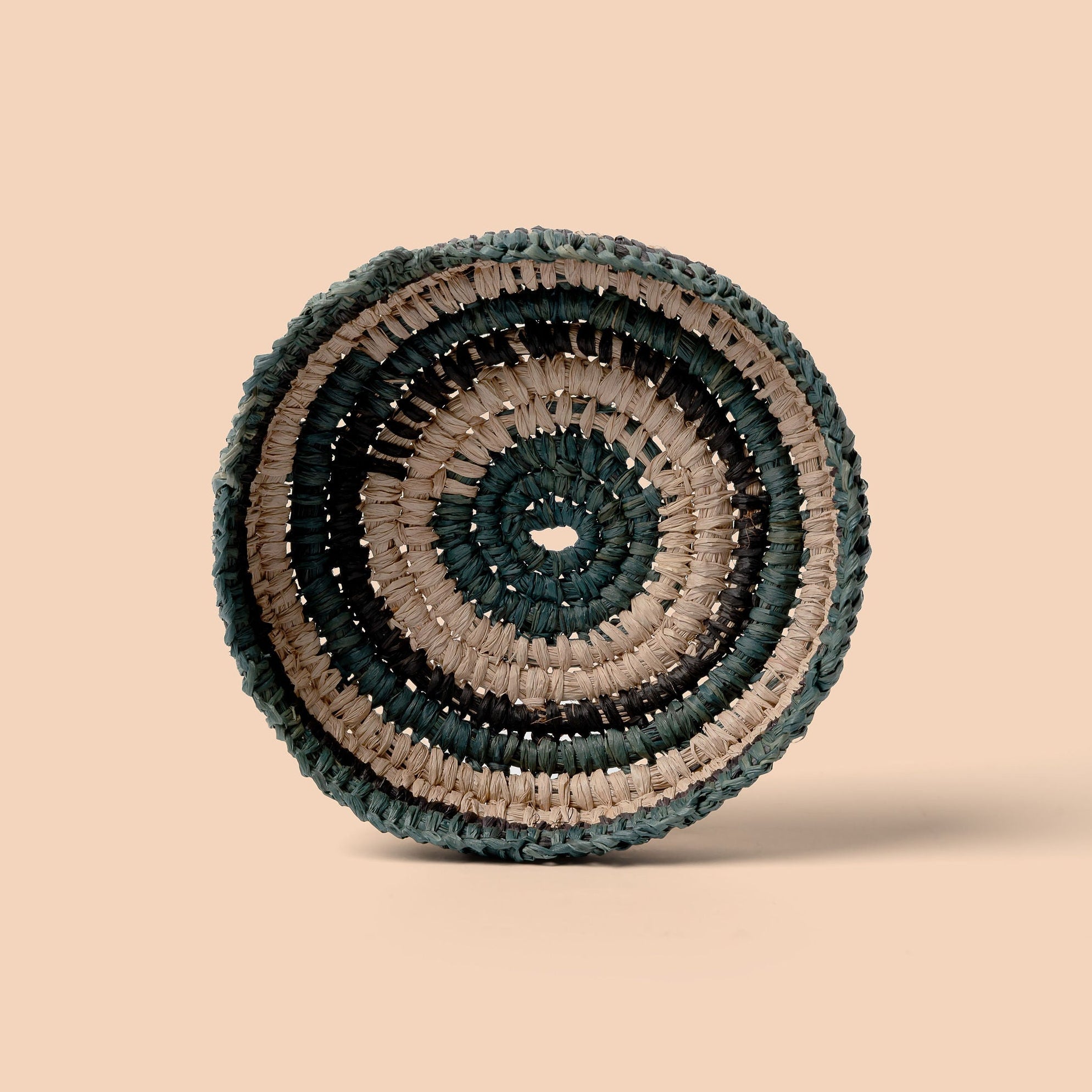 Gani Basket by Carly Wallace - Blue/Black/Natural