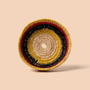 Gani Basket by Carly Wallace - Yellow/Natural/Red/Black