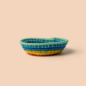 Wulbung (Basket) by Yulki Nunggumajbarr (Green/Blue/Yellow/Red)
