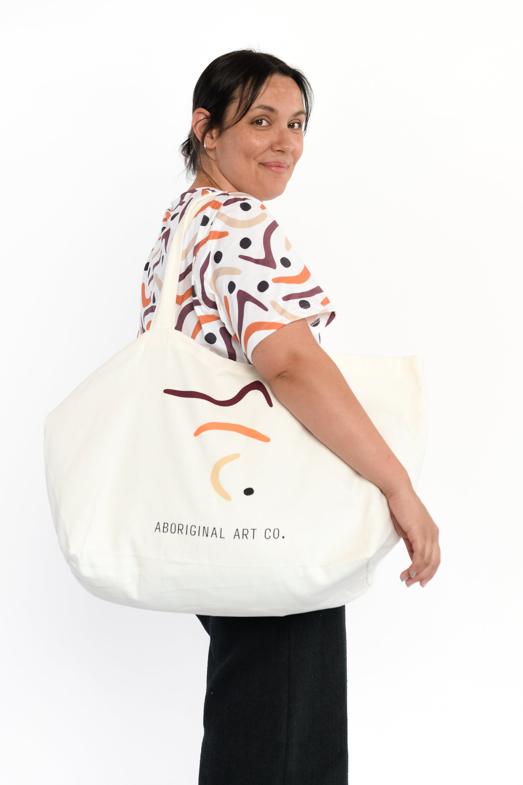 Aboriginal Art Co Oversized Tote Bag