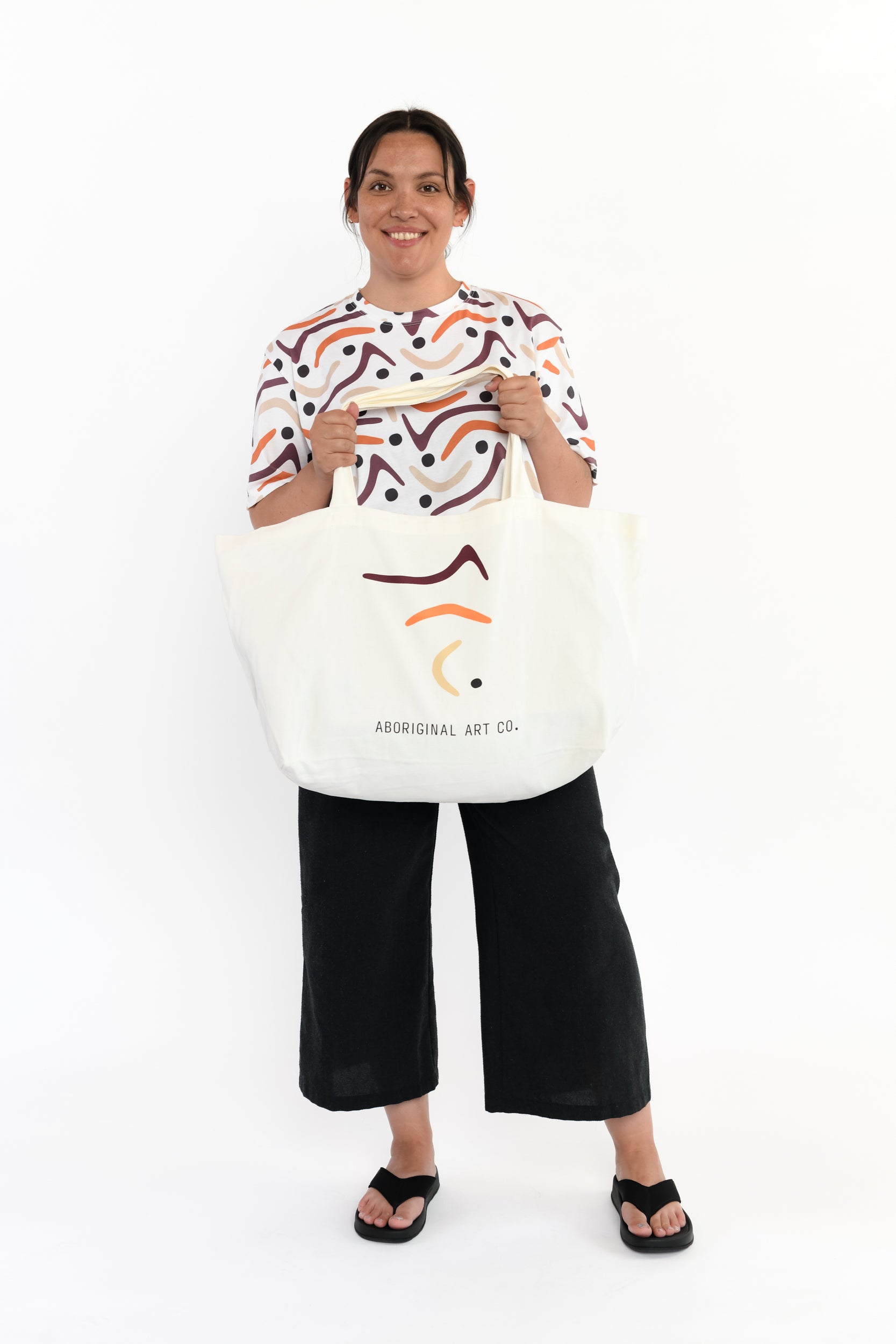 Aboriginal Art Co Oversized Tote Bag