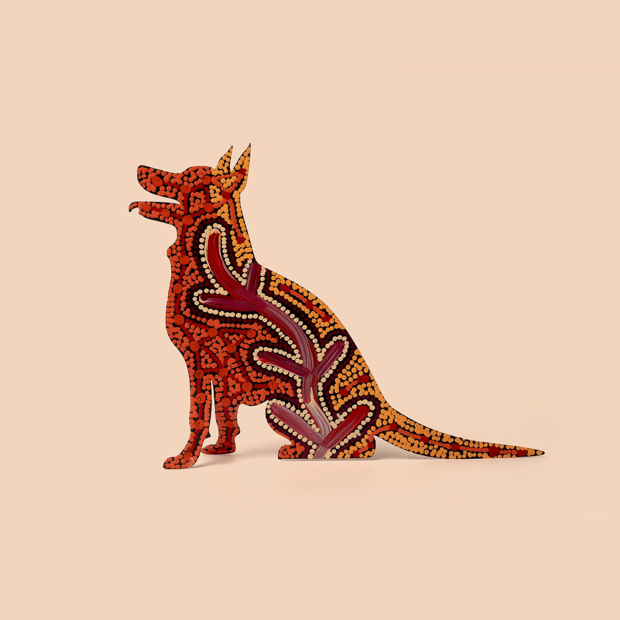Painted Metal Dog - Junior