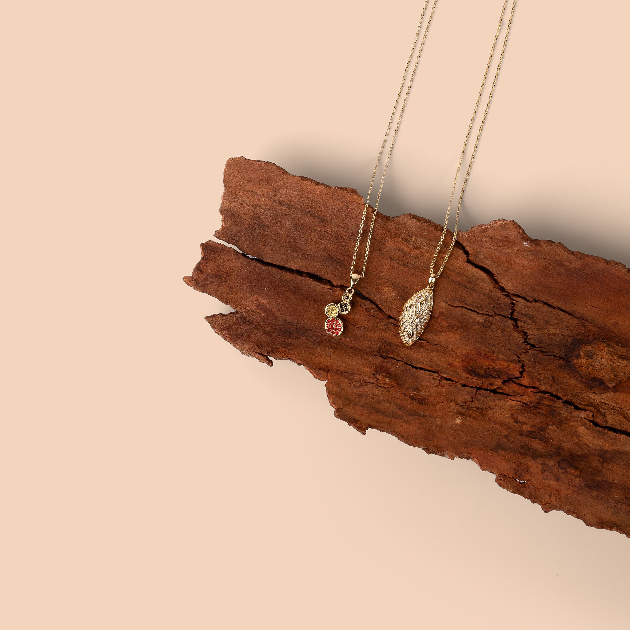 Tricolour Droplet Pendant