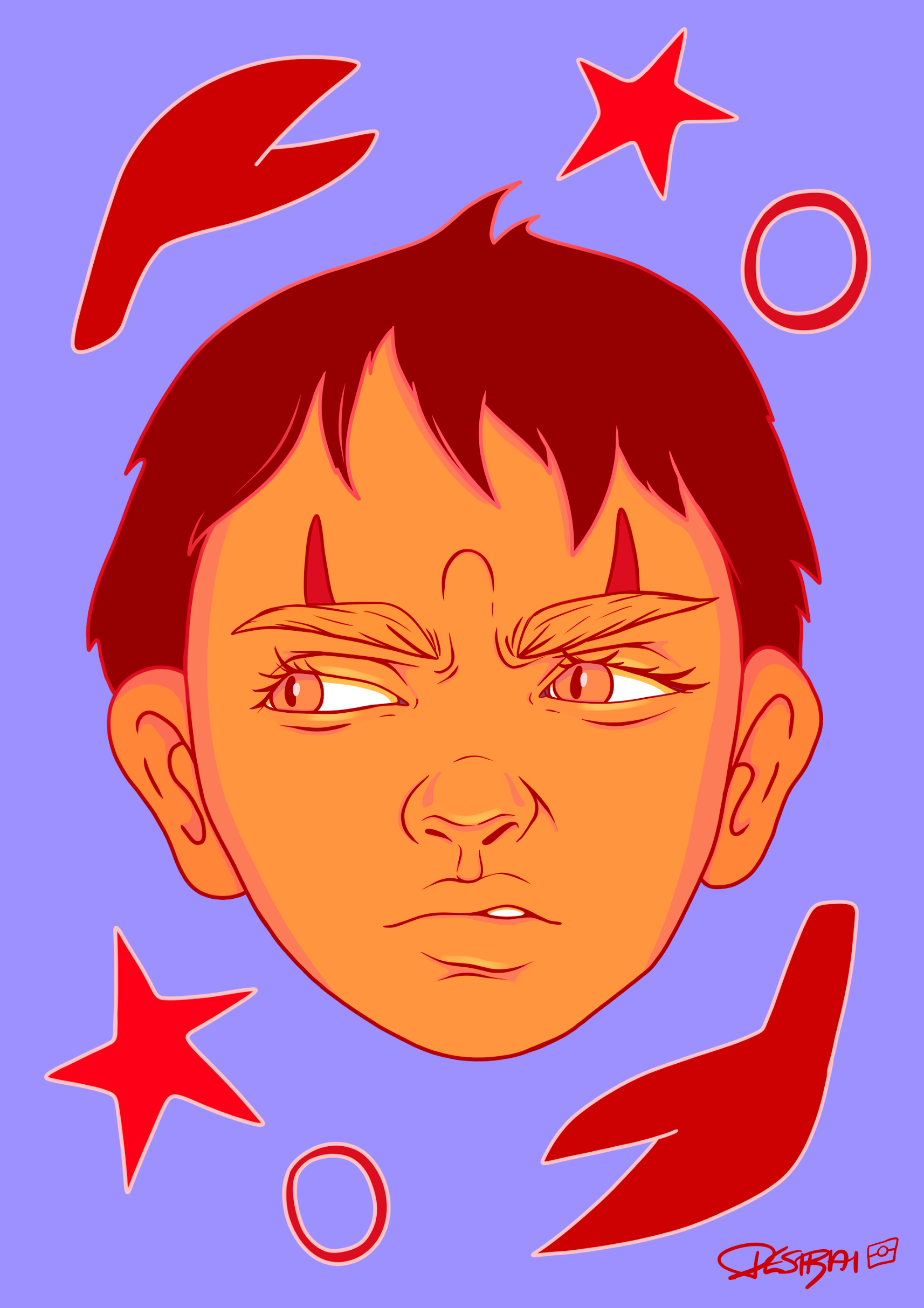 Crabby (Framed Digital Print)