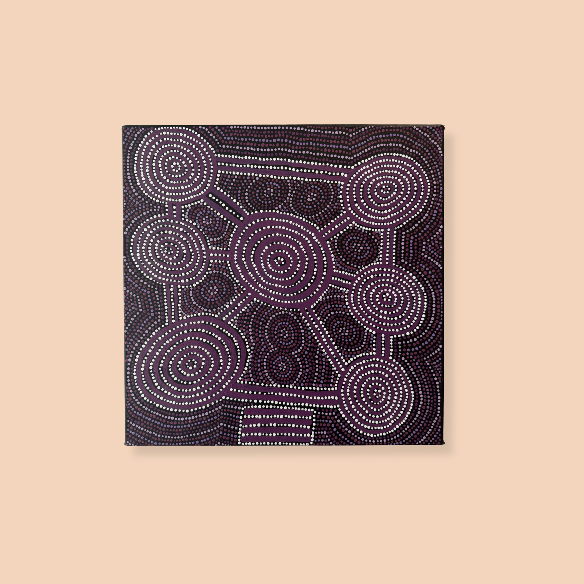 Wardapi Jukurrpa by April Spencer Napaltjarri (Purple)
