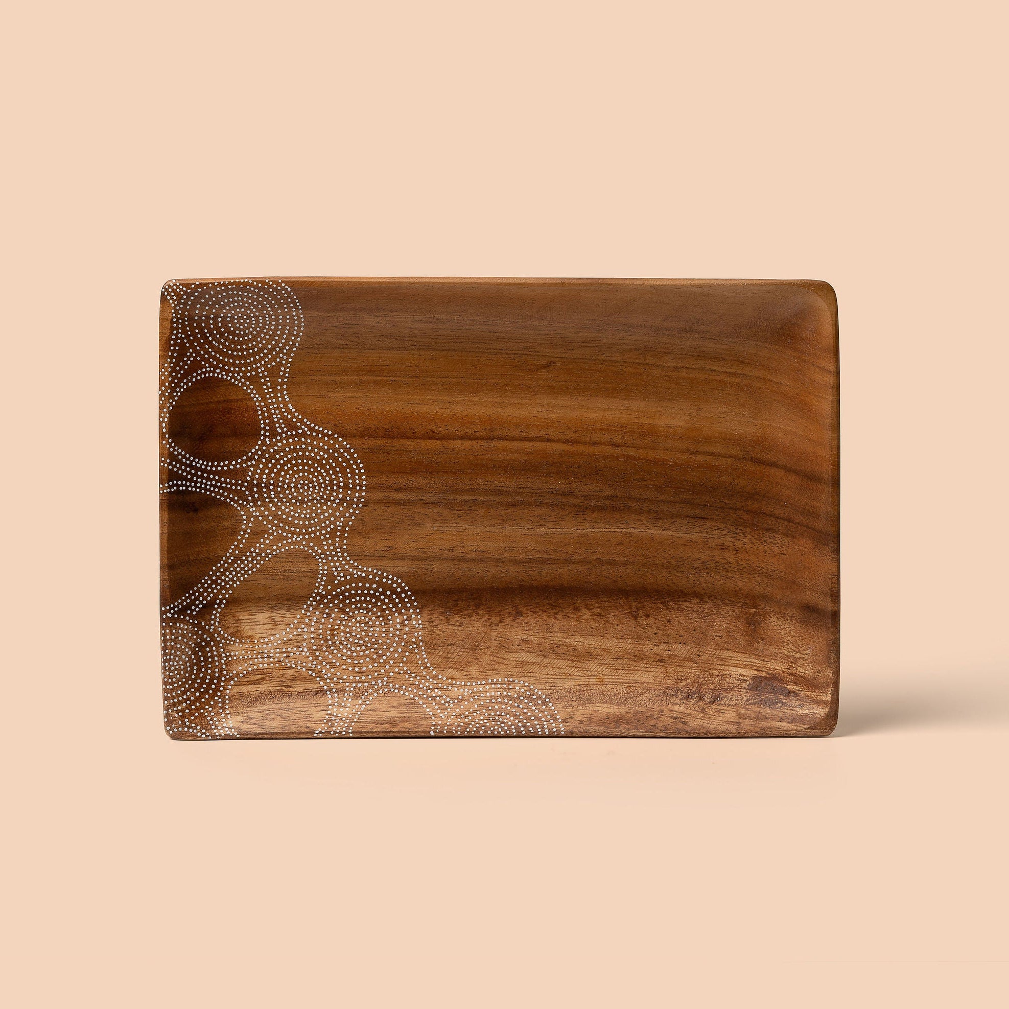 Sharing Knowledge Rectangle Tray (Large) by Casey Coolwell-Fisher