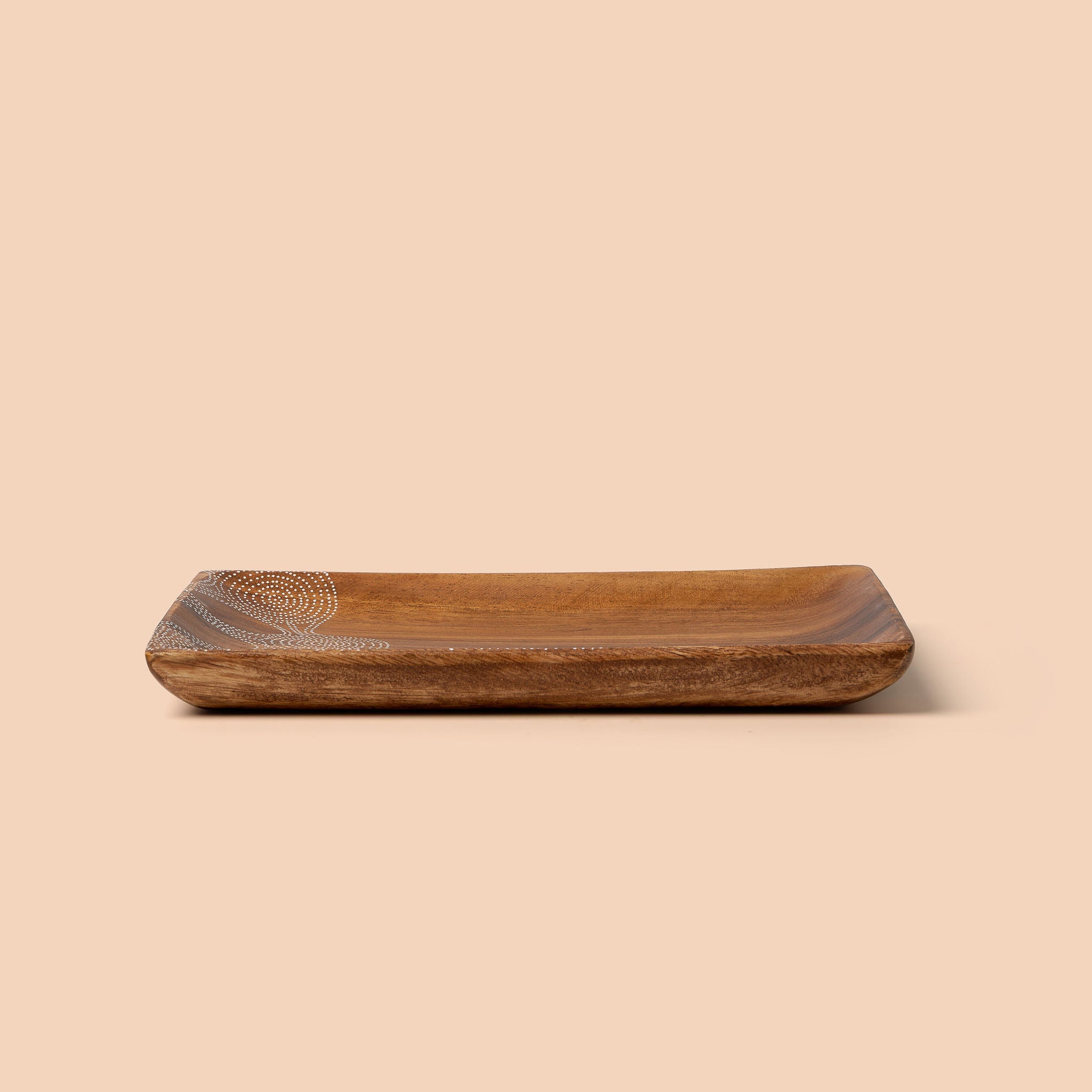 Sharing Knowledge Rectangle Tray (Large) by Casey Coolwell-Fisher