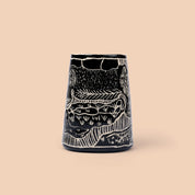 Stoneware vase by Tjunkaya Tapaya OAM